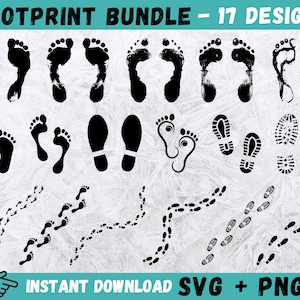 Voetafdruk SVG, voetafdruk Svg, voetafdruk Clipart, schoen Print Svg, schoen stap Cricut, voetstappen Svg, voetafdrukken Vector, Instant Download, png