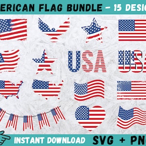 American Flag Svg, USA Flag Svg, USA Flag Clipart, 4th of July Svg, Patriotic Svg, Independence Day Svg, Commercial Use Svg Files For Cricut