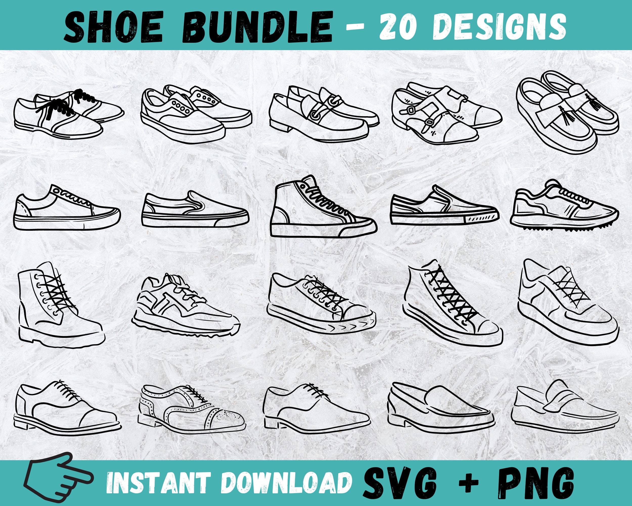 Vintage sneakers shoes silhouette Royalty Free Vector Image