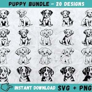 Puppy SVG Bundle, Cute Dog SVG, Peeking Dog Svg, Puppies Svg, Dog Svg, Cricut Files, Pet Svg, Cute Puppy Clipart, Labrador Svg,Cut Files,Png