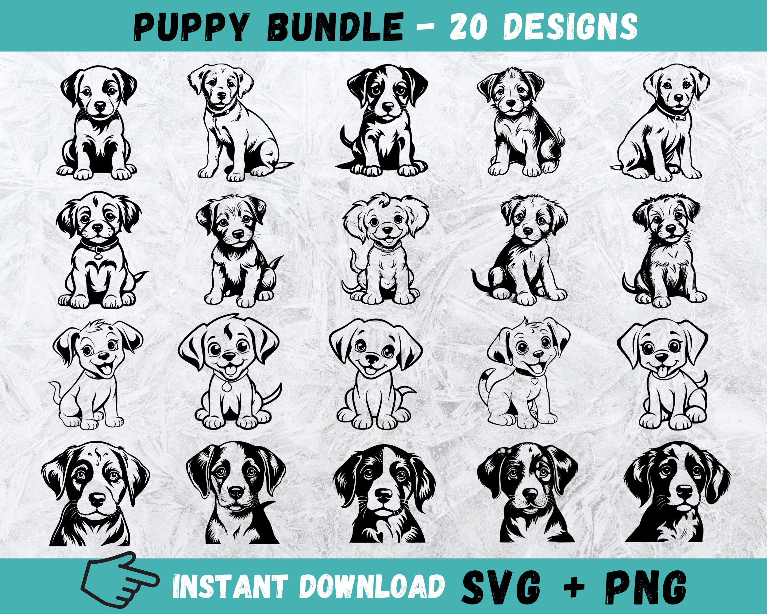 Puppy SVG Bundle, Cute Dog SVG, Peeking Dog Svg, Puppies Svg, Dog Svg ...