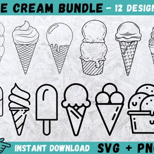 3D Ice Cream SVG Bundle Graphic by SvgOcean · Creative Fabrica