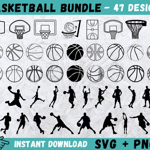 Basketball SVG, Basketball SVG Bundle, Basketball Cricut, Basketball Ball SVG, Basketball Cut File, Basketball Clipart,Basketball Silhouette