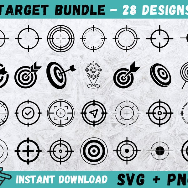 Target SVG, Bullseye SVG, Shooting Target SVG, Target Cricut, Clipart, Cut Files, Silhouette, Target Vector, Bullseye Cricut,Target Clip Art