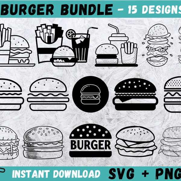 Burger Svg, Juicy  Burger Svg, Juicy Hamburger SVG, Burger Cut File, Fastfood Clipart, Burger Cricut, Burger Clip Art, Burger Silhouette,Png