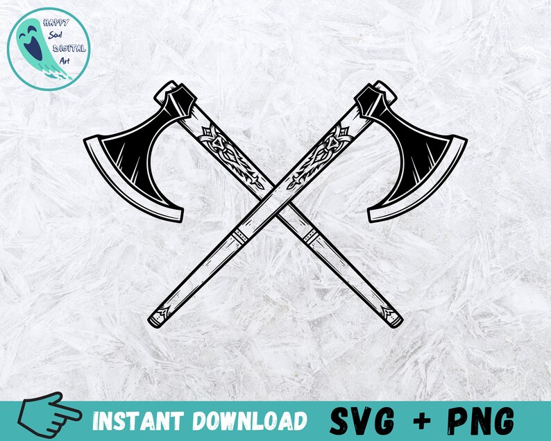 Crossed Axes SVG Axe SVG Bundle Axe Cricut Crossed Axes Etsy