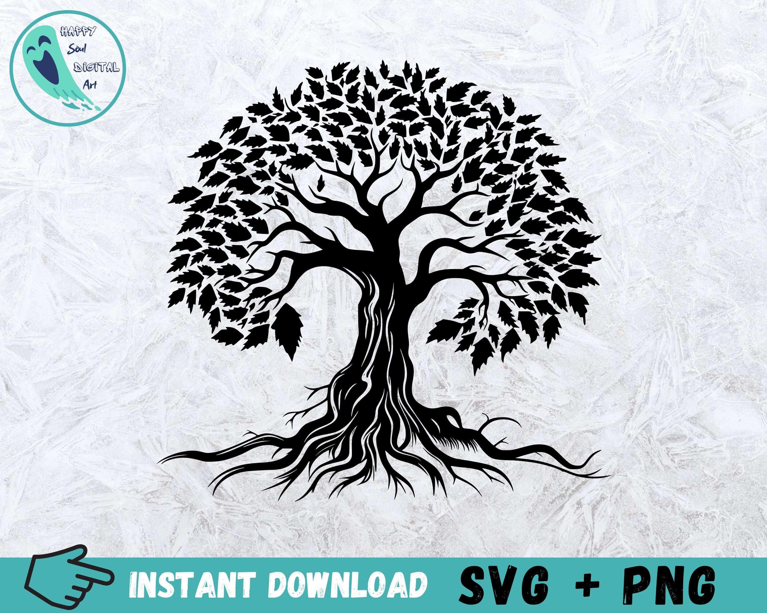 Tree With Roots SVG Bundle: 15 Tree Designs (digital Download) - Etsy