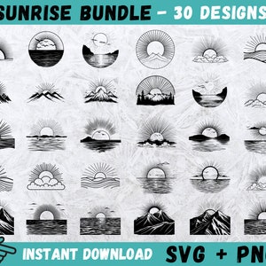 Zonsopgang SVG, zonsondergang SVG, zon Svg voor Cricut, zonsopgang Clipart, zonsopgang gesneden bestand, zon Svg-bundel, zonsopgang Cricut, zonsondergang silhouet, zon Vector