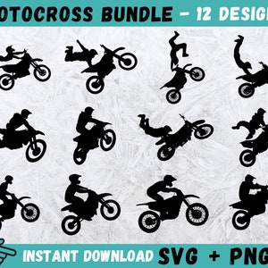 Motocross SVG, Motocross Rider Svg, Motocross Cricut, Motocross Silhouette, Stunt Svg, Motocross Clipart, Motocross Cut File, Vector, Png