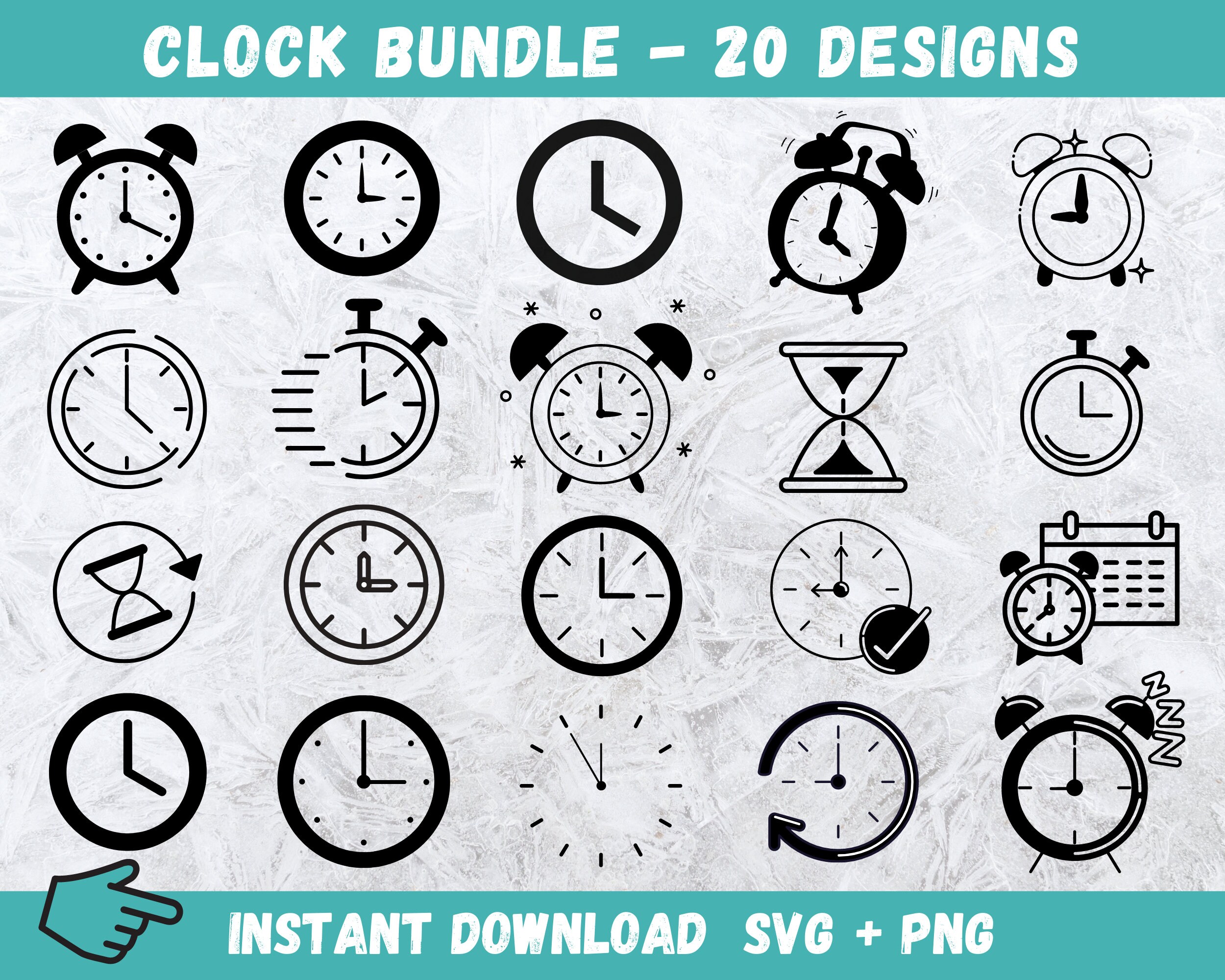 Clock SVG Bundle Clock Face SVG Watch SVG Time Svg Wall - Etsy UK
