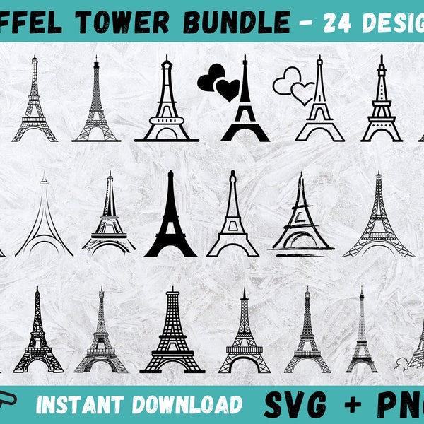 Eiffel Tower SVG, Paris SVG, Landmark SVG, Travel Svg, Eiffel Tower Clipart, Stencil, Cut File, Eiffel Tower Cricut, Silhouette, Vector, Png