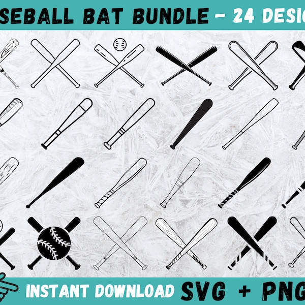 Baseball Bat SVG, Baseball Bat Clipart, Baseball Svg Bundle, Sports Svg, Baseball Cricut, Baseball Bat Vector, Baseball Bat Silhouette, Png