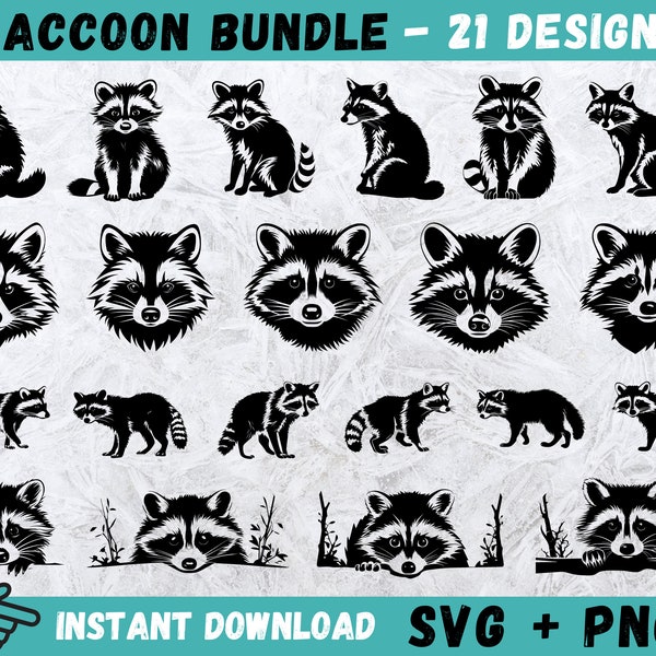 Raccoon SVG, Raccoon Clipart, Raccoon Cut Files, Raccoon Silhouette, Cute Raccoon Svg, Peeking Raccoon Svg, Animal Cricut, Instant Download