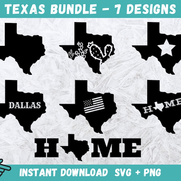 Texas SVG Bundle, Texas SVG, Texas State Shape, Texas outline svg, Texas home svg, Dallas Svg, Texas state svg, Texas Cricut SVG,