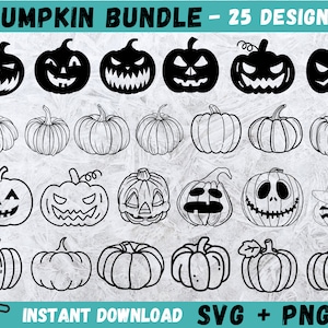 Pumpkin SVG, Halloween Svg, Pumpkin Silhouette, Fall Pumpkin Svg, Pumpkin Bundle Svg, Pumpkin Cricut, Pumpkin Cut File, Instant Download,Png