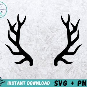 Deer Antlers SVG, Deer Antlers Clipart, Antlers Svg, Deer Antlers Cut File, Antlers Cricut, Hunting Svg, Wildlife Svg, Digital Download, Png image 3