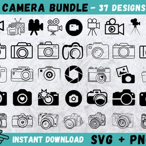 Cámara SVG, cámara Cricut, fotografía Svg, vector de cámara, fotografía Svg, selfie Svg, trípode Svg, silueta de cámara, DSLR Svg, clipart, png