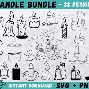 Kerze SVG, Kerze SVG Bundle, Kerze Cricut, Kerze Clipart, Kerze Schnittdateien, Dateien für Cricut, Kerze Vektor, Geburtstagskerze svg,svg,png