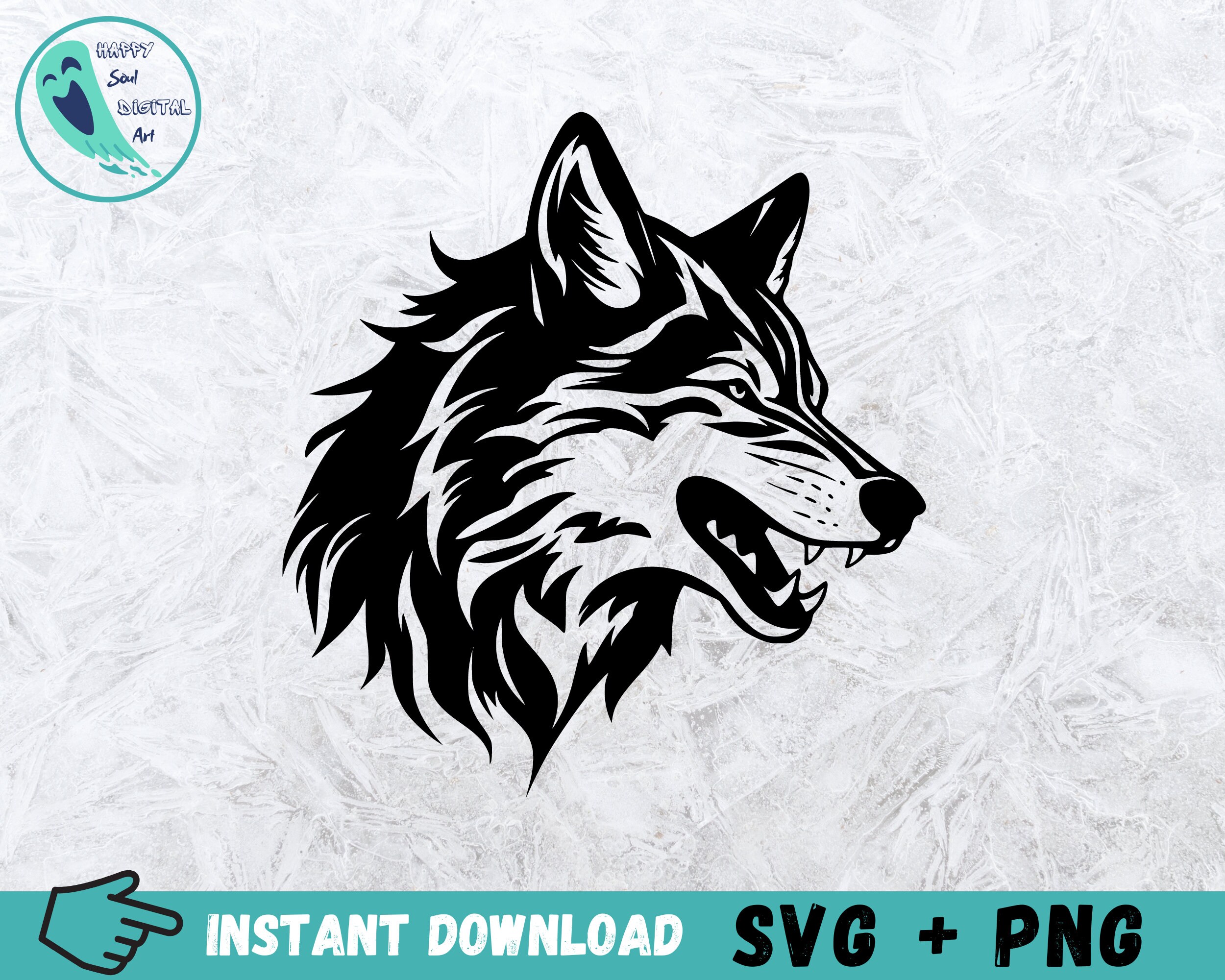 Wolf SVG Bundle: Hand-drawn Designs (instant Download) - Etsy