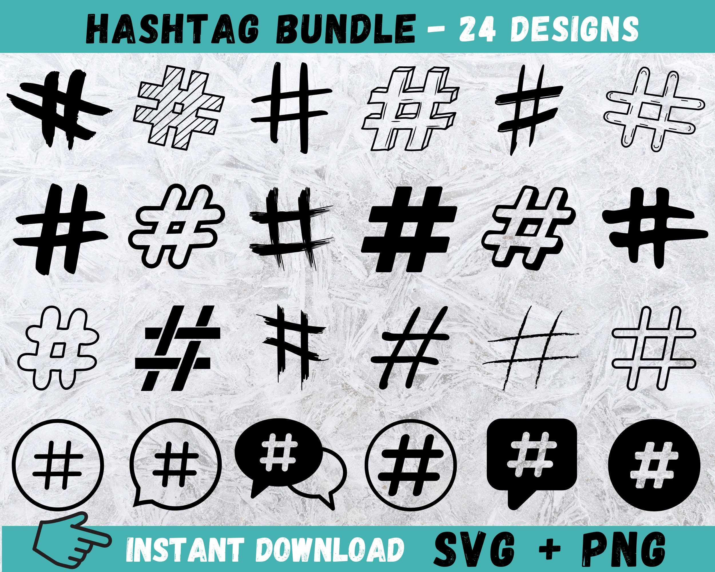 Hashtag SVG Hashtag Sign Svg Hashtag Printable Hashtag Etsy