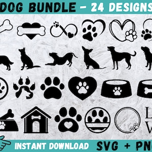 Hond SVG, hond Paw Print SVG, huisdier Paw Svg, hondenliefhebber SVG, Animal Paw Svg, puppy Svg, hart Paw Print, hond bot Svg, hondenhok Cricut, Vector
