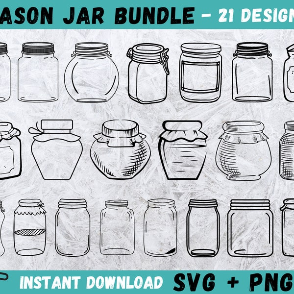 Mason Jar Svg, Glass Jar Svg, Jar Svg, Kitchen Svg, Mason Jar  Cricut, Jar Clipart,Ball Jar Svg,Kitchen Conversions Svg,Svg Files for Cricut