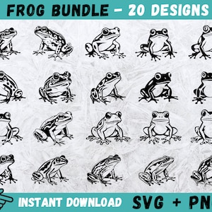 Grenouille SVG, Clipart grenouille, crapaud Svg, fichiers Svg pour Cricut, tête de grenouille Svg, Silhouette de grenouille, grenouille Cricut, fichier de coupe grenouille, téléchargement numérique, vecteur