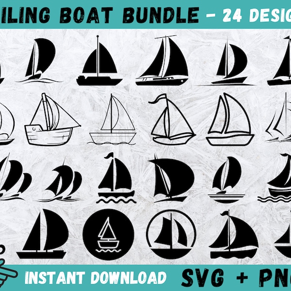 Sailing Boat SVG, Sailboat Svg, Sailing SVG, Sail Boat Cricut, Sailboat Files for Cricut, Sailboat Cut Files, Sailboat Clipart, Sailboat PNG