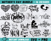 Mother's Day Quotes SVG Bundle: Hand-Drawn Mom Designs (Digital Download)