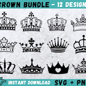 Crown SVG, Crown Cricut, Royal Crown Svg, King Crown SVG, Queen Crown SVG, Princess Crown Svg, Crown Silhouette, Crown Cut File, Png, Svg