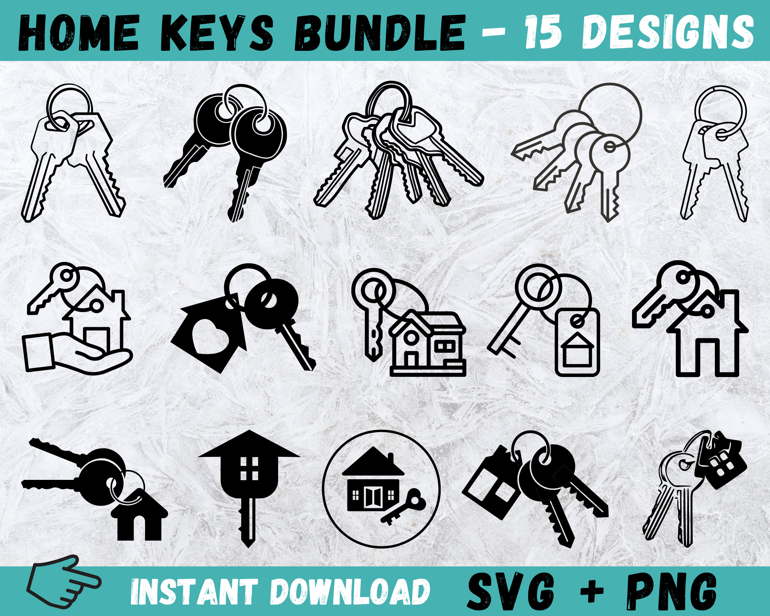House Key SVG Keys Clipart Keys Svg Bundle House Keys Etsy