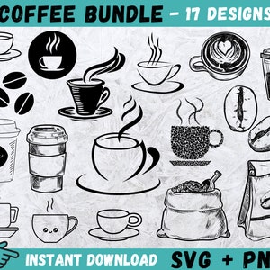 Coffee SVG, Coffee Cup Svg, Coffee Bundle Svg, Coffee Mug Svg, Coffee Cup Clipart, Coffee Beans Svg, Files For Cricut, Vector,Coffee,Svg,Png