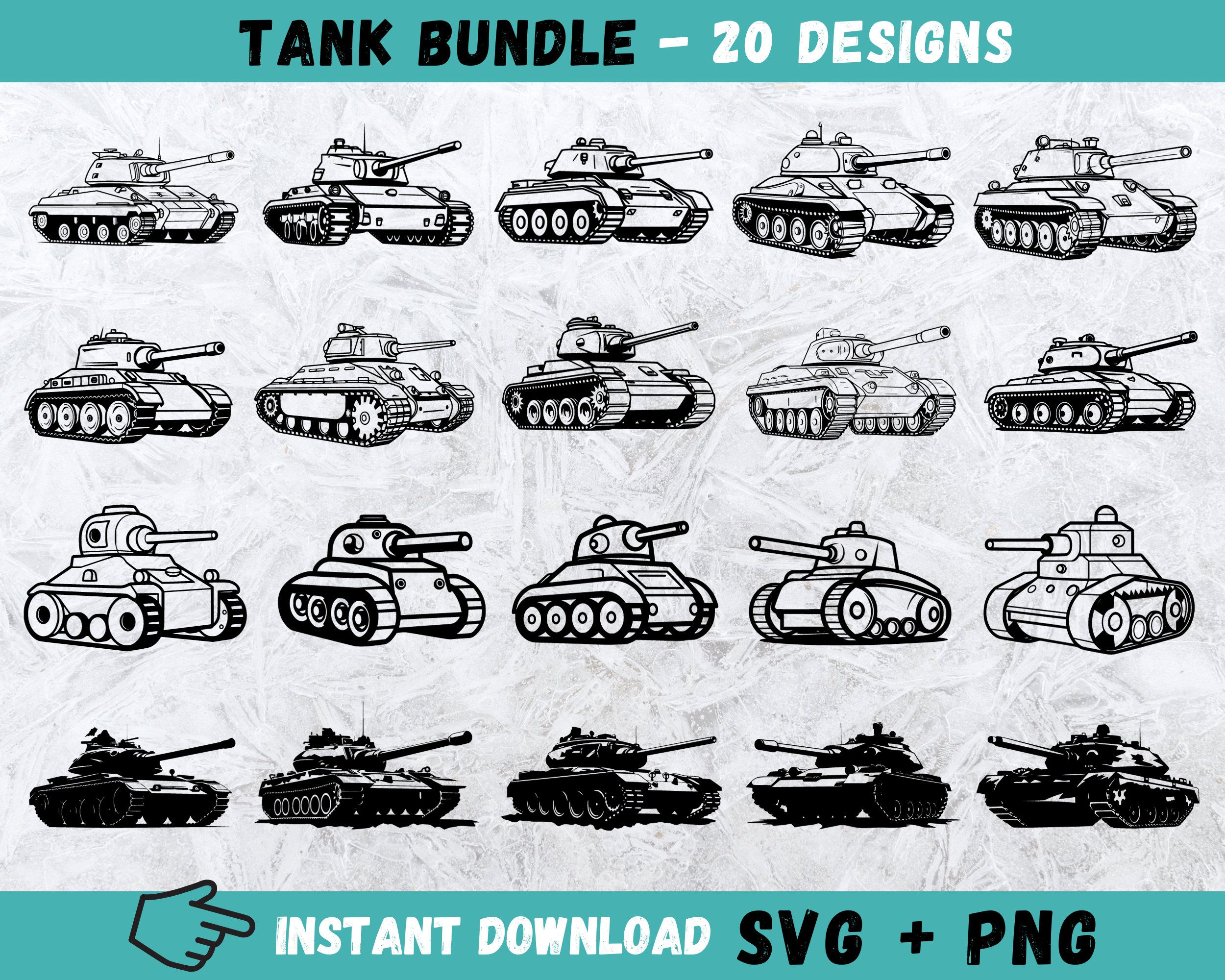 Tank SVG Bundle, Military Tank Cricut, Army Tank Cricut, Tank Svg