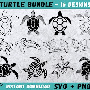 Schildpad SVG, schildpad Cricut, zeeschildpad Svg, schildpad illustraties, schildpad png, schildpad clipart, schildpad Svg bundel, schildpad gesneden bestand, schildpad silhouet