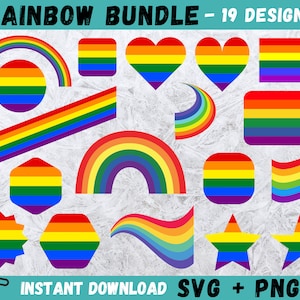 Rainbow SVG, Rainbow Clipart, Rainbow Heart Svg, Hand Drawn Rainbow SVG, Rainbow Shapes Svg,Rainbow Cricut,Rainbow Vector,Rainbow Bundle Svg