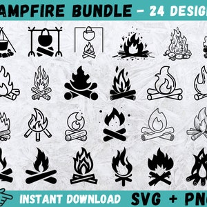 Fogata Svg, Cricut de fogata, Llamas Svg, Fuego Svg, Clipart de fogata, Silueta de fogata, Archivo de corte de fuego, Clipart de fogata de campamento, Svg de campamento