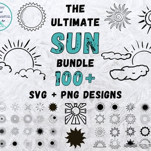 Sonne SVG, Sonnenaufgang SVG, Sonne Cricut, Sunrise Cut-Datei, Sonnenaufgang Clipart, Sonne SVG Bundle, Sonnenuntergang SVG, Sonnenaufgang Cricut, Sonne Silhouette, Sonne Vektor