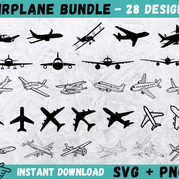 Airplane SVG Bundle, Airplane Svg, Airplane Silhouette, Airplane Vector, Airplane Cricut,Aeroplane Svg,SVG Files for Cricut,Digital Download