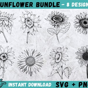 Girassol SVG, Flor SVG, Cricut Girassol, Girassol Clipart, Arquivo de Corte Girassol, Arquivos SVG Cricut, Pacote Girassol Svg, Download Digital