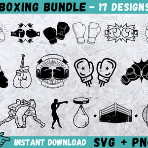 Guantes de boxeo SVG, Clipart de boxeo SVG, Boxeador Svg, Archivos de corte de boxeo, Guantes de boxeo Cricut, Clip Art de bolsa de boxeo, Silueta de boxeador, Boxeo Png
