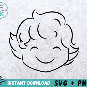 Happy Kid Face Svg, Kid Face Svg, Children Face Svg, Boy Face Svg, Girl ...