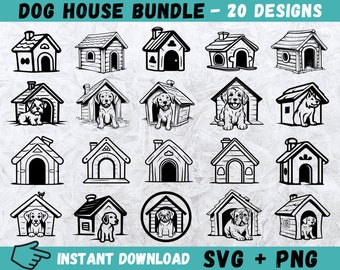 Dog House SVG, Dog Svg, Pet Svg, Dog House Cricut, Dog House Monogram, Dog House Silhouette, Dog House Cut File, Animal Svg,Instant Download