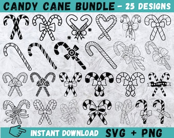 Candy Cane SVG, Candy Cane Clipart, Christmas Svg, Candy Cane Cricut, Christmas Svg Cut Files, Christmas Vector, Candy Svg, Holiday Svg, Png