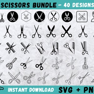 Scissors SVG, Scissors Clipart, Scissors Cut Files, Scissors Cricut, Silhouette, Printable, Scissors Vector, Instant Download, Clip Art, Png