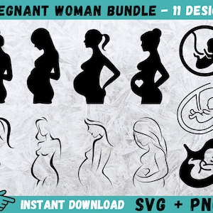 Schwangere Frau SVG, Schwangerschaft SVG, Silhouette schwangere Frau, Mama Shirt SVG, Baby SVG, Schwangerschaft Schnittdateien, schwangere Frau Cricut, Vektor