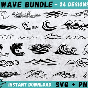 Welle svg, Wellen svg, Welle svg bündel, Strand svg, Ozean svg, Wasser svg, Welle Cricut, Meereswellen svg, Wellen Kontur, Wellenvektordatei, Png