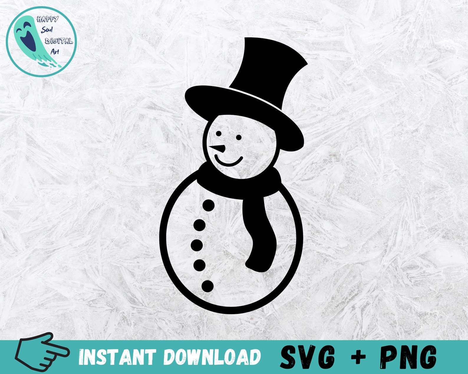 Snowman SVG Clipart Bundle: 21 Hand-drawn Christmas Designs (digital ...