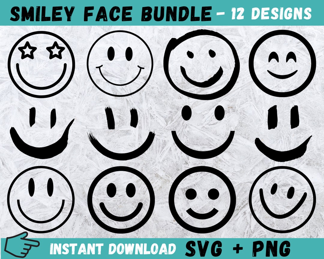 Smiley Face SVG, Smiley Svg, Smiley Face Cricut, Happy Face SVG, Smile