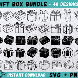Geschenkbox-Svg, Geburtstagsgeschenk-Svg, Geschenk-Box-Cut-Datei, Weihnachtsgeschenk-Svg, Geschenkbox Cricut, Geschenkbox Clip Art, vorhanden Cut-Datei