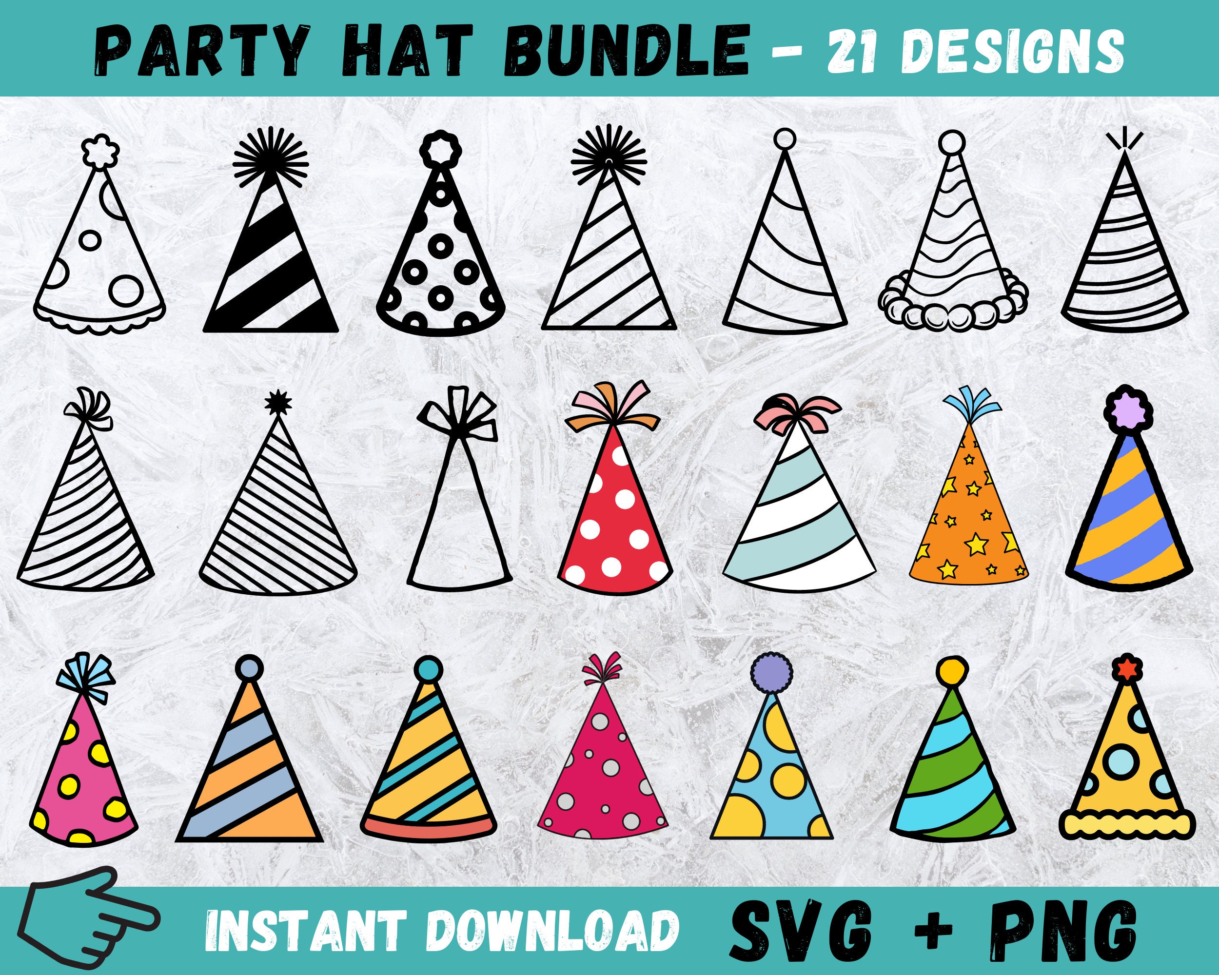 Cone Shaped Birthday Party Hat with Stripes and Ribbons Stock Illustration  - Illustration of surprise, white: 53593353